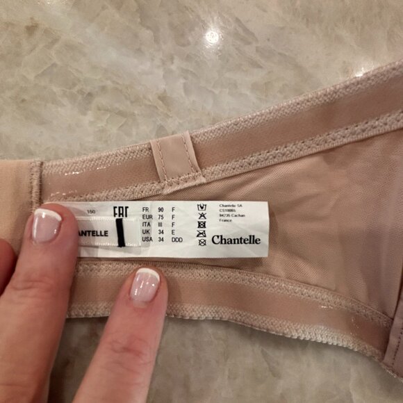 Chantelle Norah Strapless Bra, in Rose, 34DDD - Picture 7 of 8